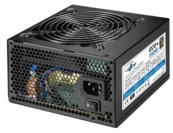 Zdroj Eurocase Eco+ 350W, účinnosť 85+, 12cm ventilátor, bulk