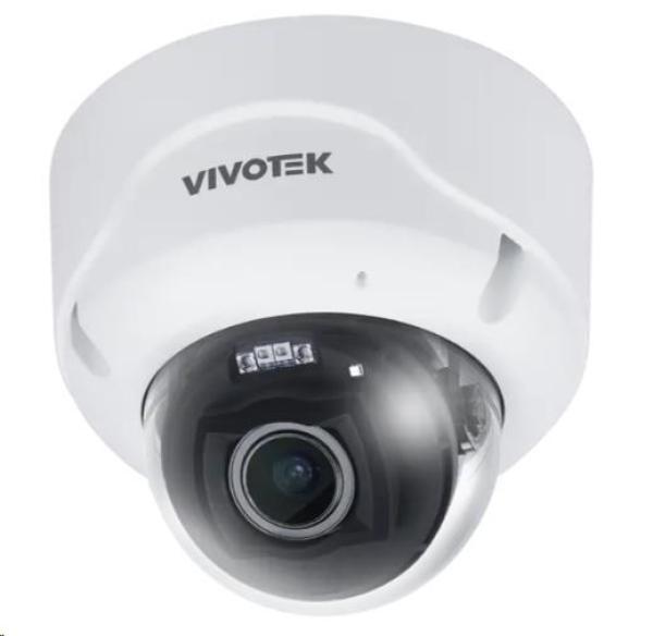 Vivotek FD9399-EHTV, IP kamera 8MPx dome, 4,3-9,8mm (110,4-45,1°), Smart IR 40 m, člověk/vozidlo, AI VCA analýzy