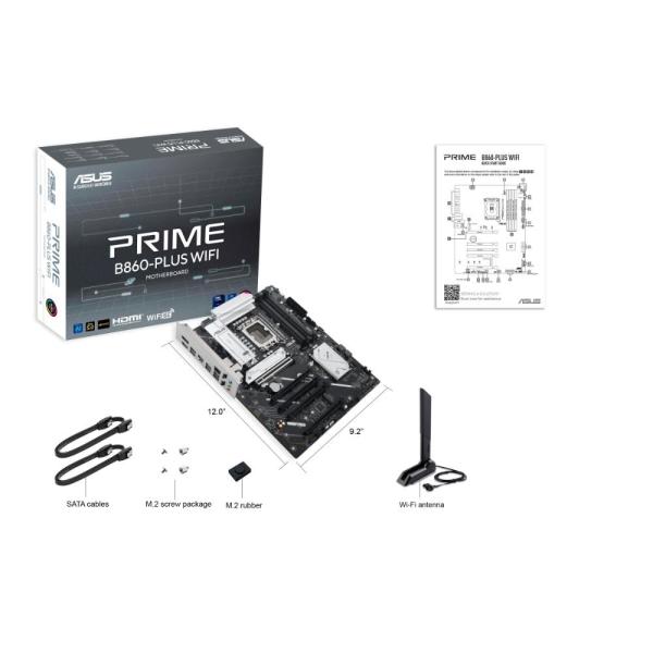 ASUS MB Sc LGA1851 PRIME B860-PLUS WIFI,  Intel B860,  4xDDR5,  1xDP,  1xHDMI,  WiFi,  ATX5