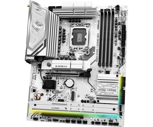 ASRock MB Sc LGA1851 B860 Steel Legend WiFi,  Intel B860,  4xDDR5,  1xThunderbolt,  1xDP,  1xHDMI,  WiFi,  ATX3