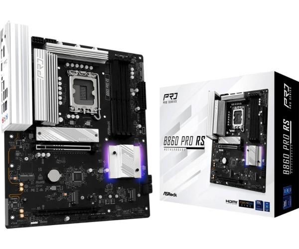 ASRock MB Sc LGA1851 B860 PRO RS,  Intel B860,  4xDDR5,  1xDP,  1xHDMI,  ATX