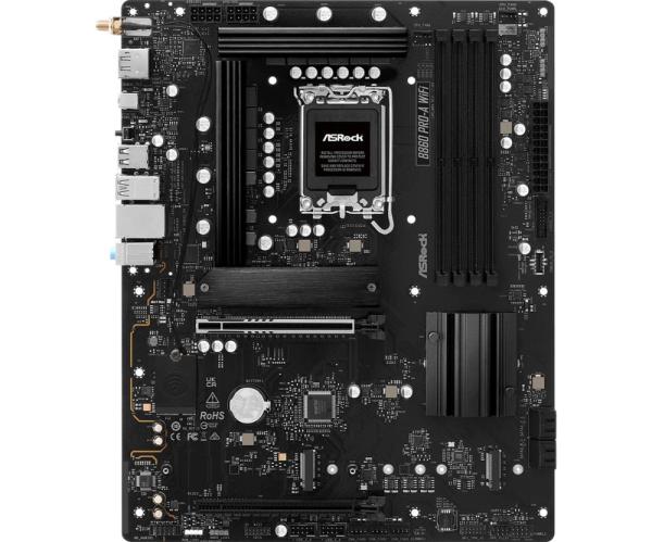 ASRock MB Sc LGA1851 B860 Pro-A WiFi,  Intel B860,  4xDDR5,  1xDP,  1xHDMI,  WiFi,  ATX1