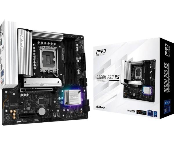 ASRock MB Sc LGA1851 B860M Pro RS,  Intel B860,  4xDDR5,  1xDP,  1xHDMI,  mATX