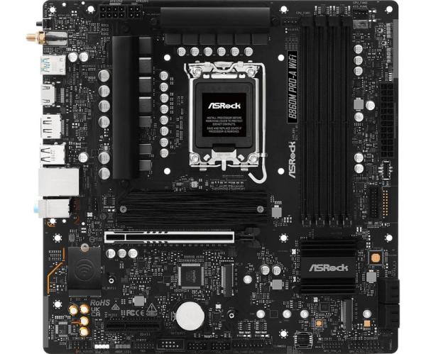 ASRock MB Sc LGA1851 B860M Pro-A WiFi,  Intel B860,  4xDDR5,  1xDP,  1xHDMI,  WiFi,  mATX1
