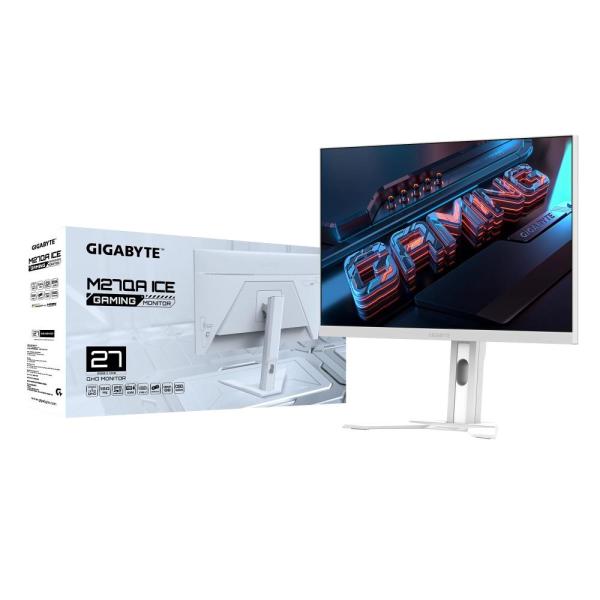 GIGABYTE LCD - 27" Gaming monitor M27QA ICE, SS IPS, 2560x1440 QHD, 180Hz, 1000:1, 350cd/m2, 1ms, 2xHDMI, 1xDP7