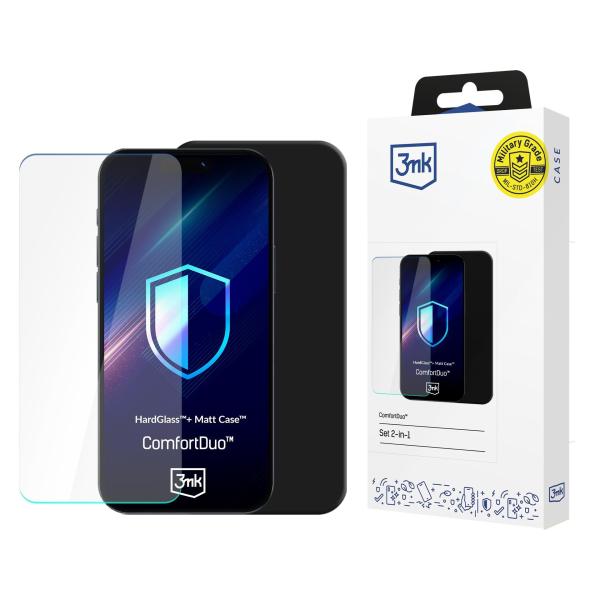 3mk kryt+tvrzené sklo ComfortDuo Matt Black pro Samsung Galaxy A36/ A56