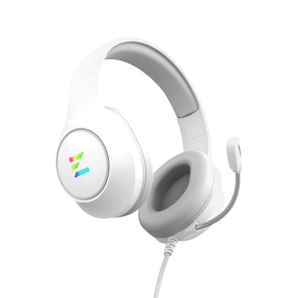 ZALMAN headset ZM-HPS310 RGB, Herní, Drátový USB, 7.1, bílá2