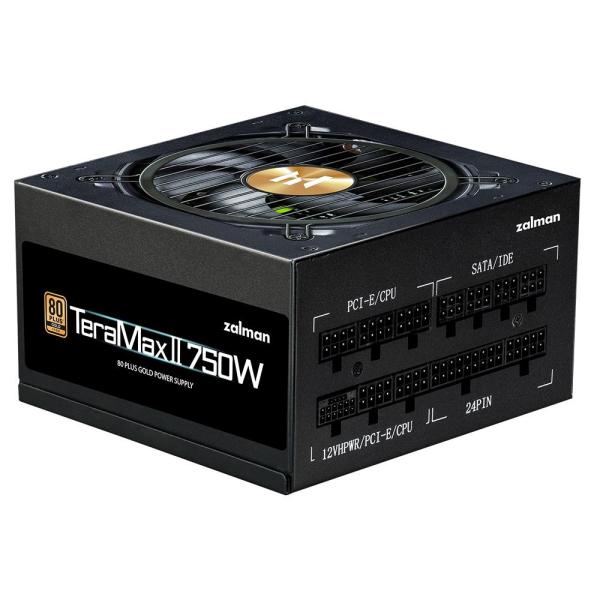 ZALMAN zdroj TeraMax II,  750W,  120mm,  80Plus Gold,  Plně Modulární,  ATX 3.0,  černá