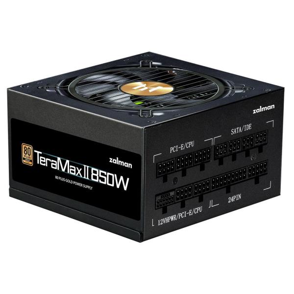 ZALMAN zdroj TeraMax II,  850W,  120mm,  80Plus Gold,  Plně Modulární,  ATX 3.0,  černá