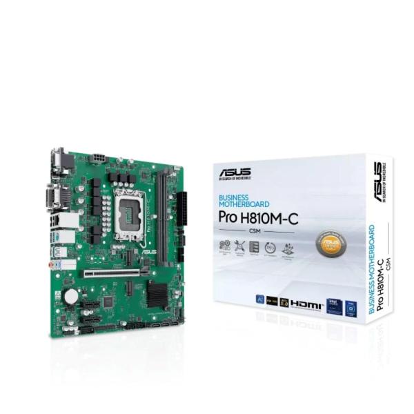 ASUS MB Sc LGA1851 PRO H810M-C-CSM,  2xDDR5,  1xDP,  1xHDMI,  1xVGA,  1xDVI-D,  mATX