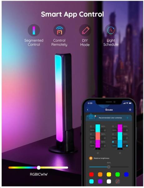 BAZAR - Govee Flow Plus SMART LED TV & Gaming - RGBICWW - pošk. obal2