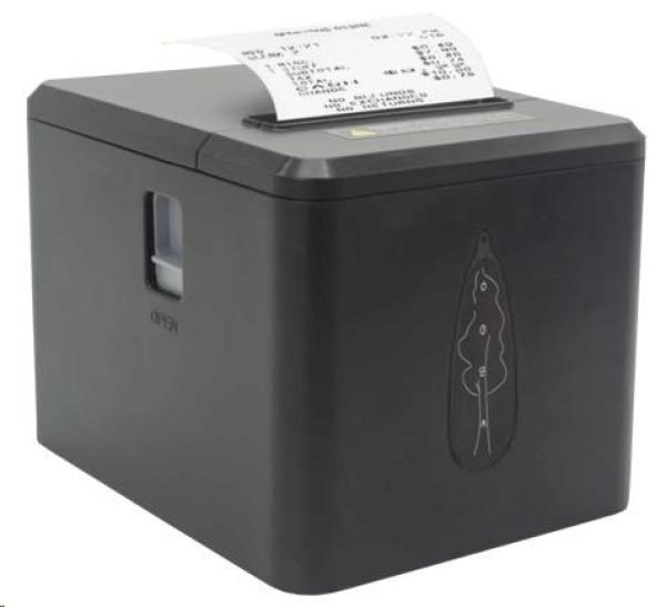 Birch CV2-UN Pokladní tiskárna s řezačkou,  USB+LAN,  černá,  tisk v českém jazyce