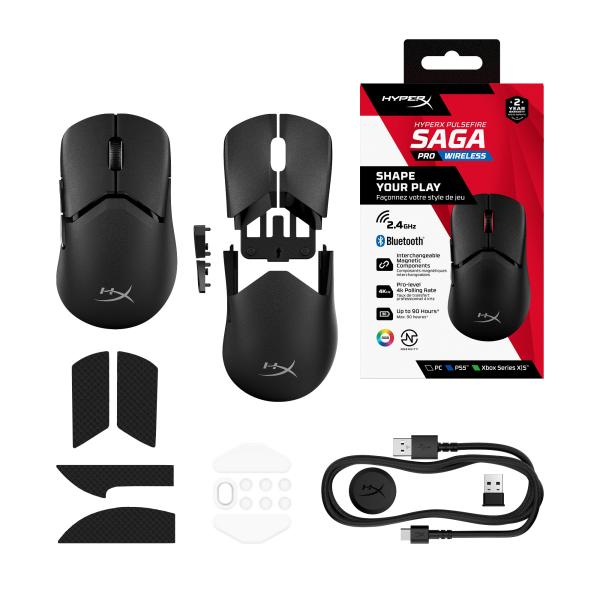 HyperX Pulsefire Saga Wireless - Gaming Mouse (černá) - Myš16