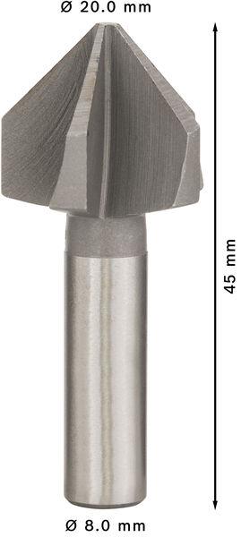 Bosch záhlubník PRO Steel HSS, 20 × 45 mm, M101