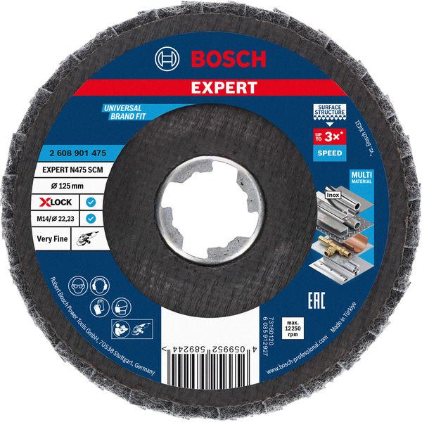 Bosch kotouč EXPERT N475 SCM X-LOCK, 125 mm, velmi jemný1