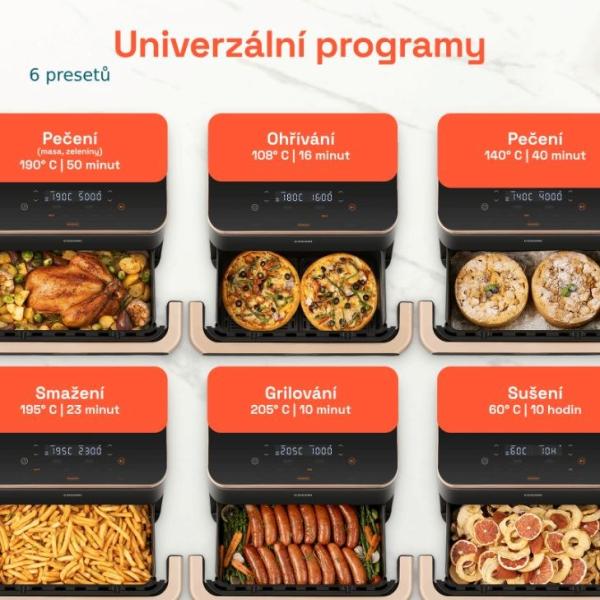 BAZAR - Cosori TF101S Dual blaze TwinFry 10l hozkovzdušná fritéza - Poškozený obal (Komplet)8