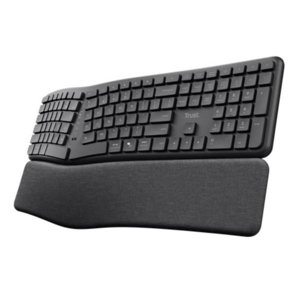 TRUST KEYRA ERGO MULTI WRLS KEYBOARD US
