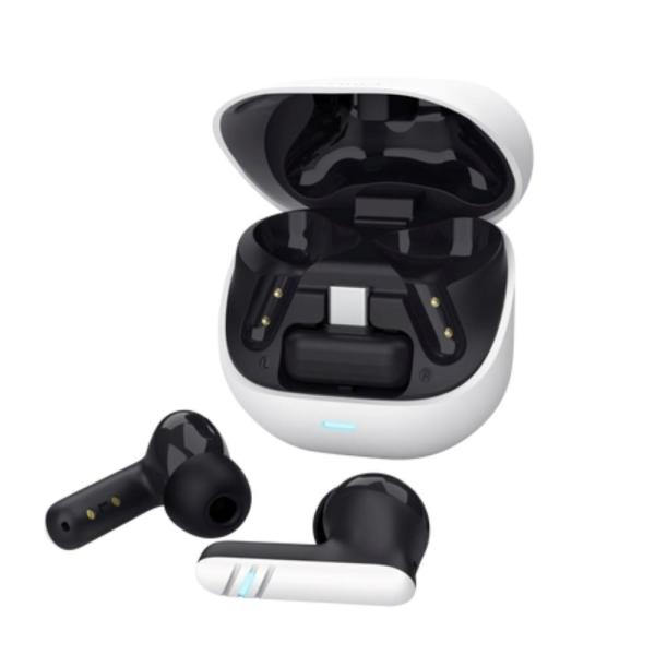 TRUST sluchátka GXT 409 Oxxie,  špunty,  Bluetooth,  RF 2.4GHz,  USB-C Přijímač,  bílá2