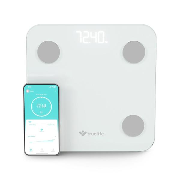 TrueLife FitScale W1 BT White - bioelektrická impedanční bluetooth váha3