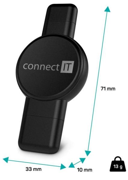 CONNECT IT Bezdrátová nabíječka WatchTravelCharge pro Apple a Samsung Watch, Černá5