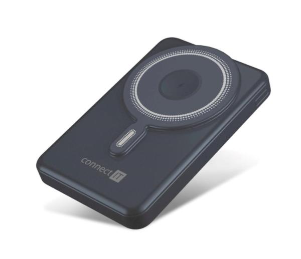 CONNECT IT Powerbanka TravelCharge, MagSafe, 10000 mAh, USB-C, Lightning, Šedá1