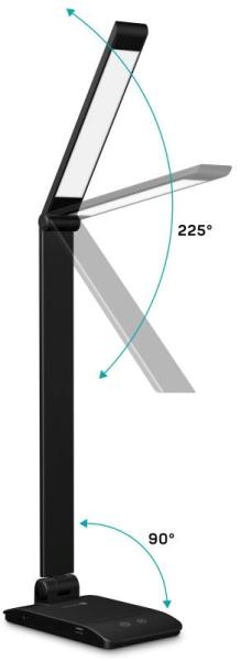 CONNECT IT Stolní LED lampa Bright, USB-A, černá2