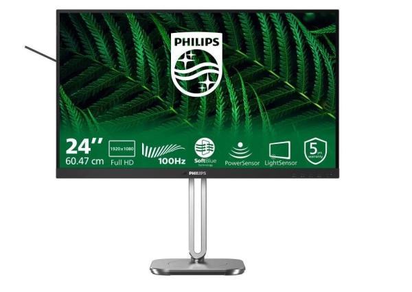 Philips/ 24B2G5200/ 23, 8"/ IPS/ FHD/ 100Hz/ 4ms/ Gray/ 3R