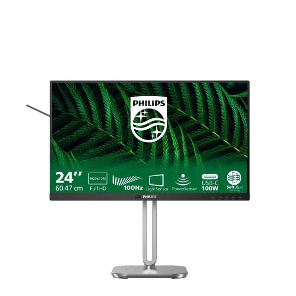 Philips/ 24B2G5301/ 23, 8"/ IPS/ FHD/ 60Hz/ 4ms/ Gray/ 3R