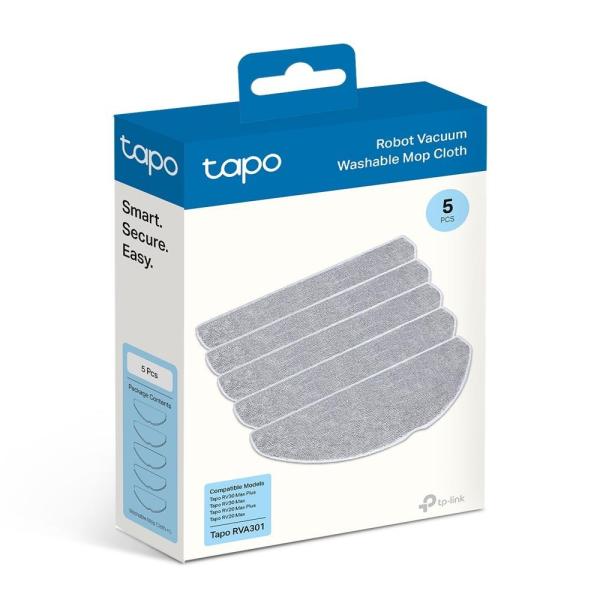 TP-Link Tapo RVA301 sada 5 omyvatelných utěrek (5x) pro Tapo RV30 Max Plus,  RV30 Max,  RV20 Max Plus,  RV203