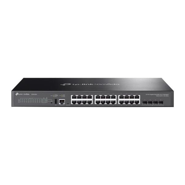 TP-Link OMADA switch SG5428X (24xGbE, 4xSFP+, 1xUSB2.0, 2xConsole, fanless)