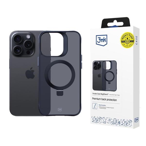 3mk ochranný kryt Smoke Case Mag&Stand pro Apple iPhone 16E/  iPhone 17E