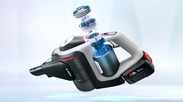 Bosch Unlimited Series 8 Gen2 tyčový vysavač, akumulátorový, 79 dB, bezsáčkový, černá / šedá2