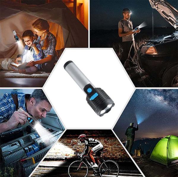 Solight LED nabíjecí ruční svítilna,  150+150lm,  Li-Ion7