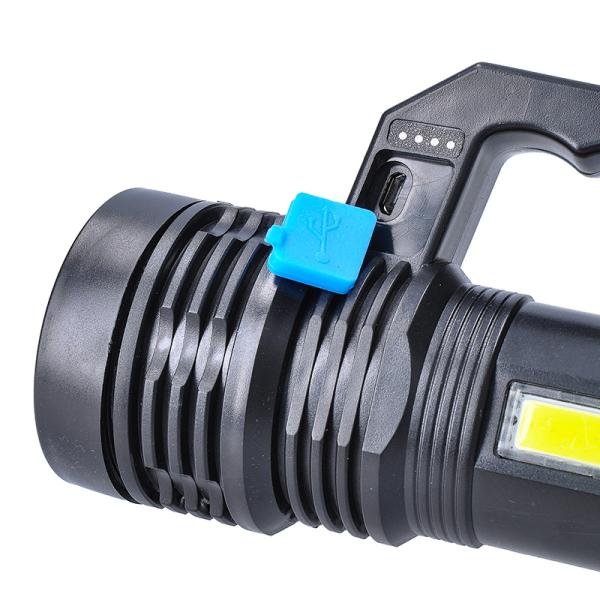 Solight LED nabíjecí svítilna s rukojetí a bočním světlem,  150+100lm,  Li-Ion5