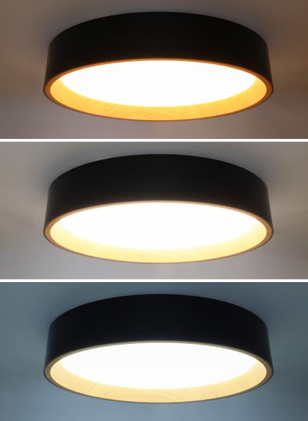Solight LED osvětlení s dálkovým ovladačem Larios Black, 48W, 3360lm, 39cm, změna chromatičnosti, stmívatelné3