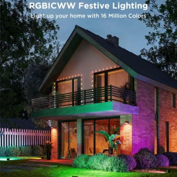 BAZAR - Govee Flood Lights 2 venkovní SMART LED světla 4ks - Poškozený obal (Komplet)7