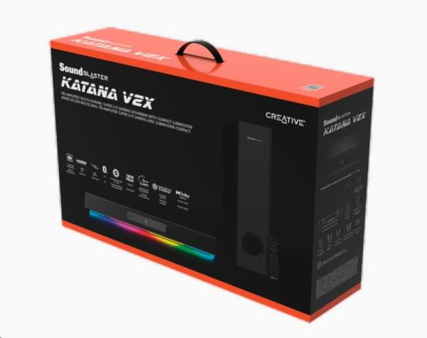 Creative Sound Blaster KATANA V2X - reproduktor - černý - Poškozený obal (Komplet)3