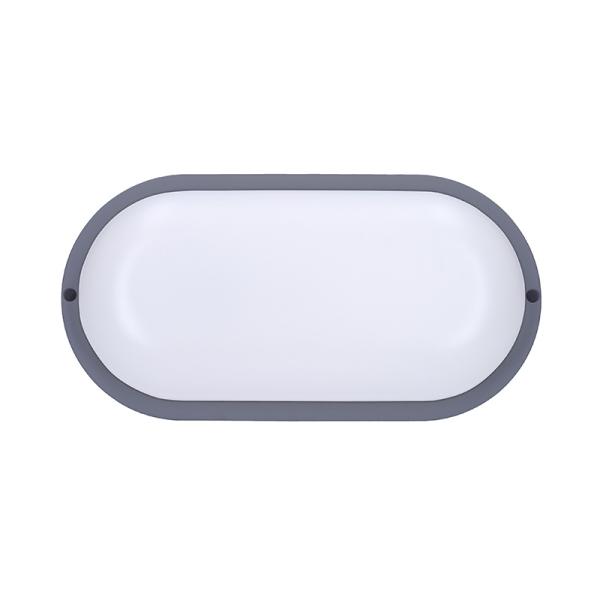 Solight LED venkovní osvětlení oválné, 13W, 910lm, 4000K, IP54, 21cm, šedá barva2