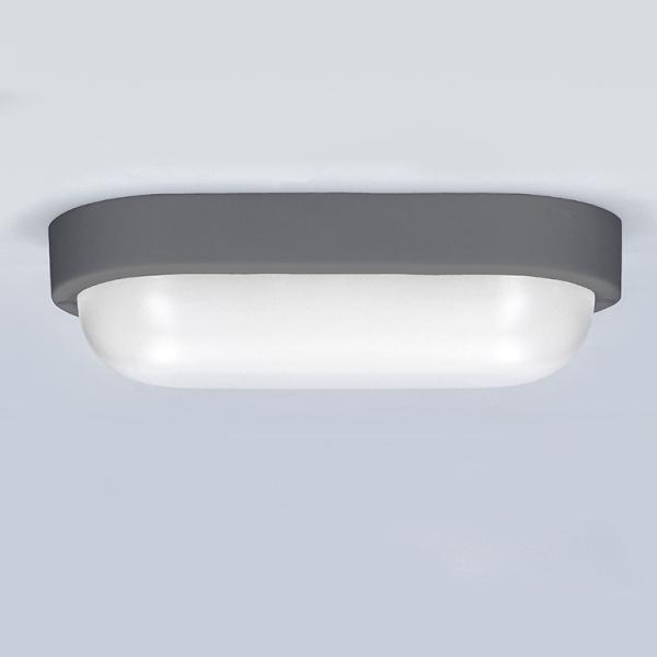 Solight LED venkovní osvětlení oválné, 13W, 910lm, 4000K, IP54, 21cm, šedá barva3