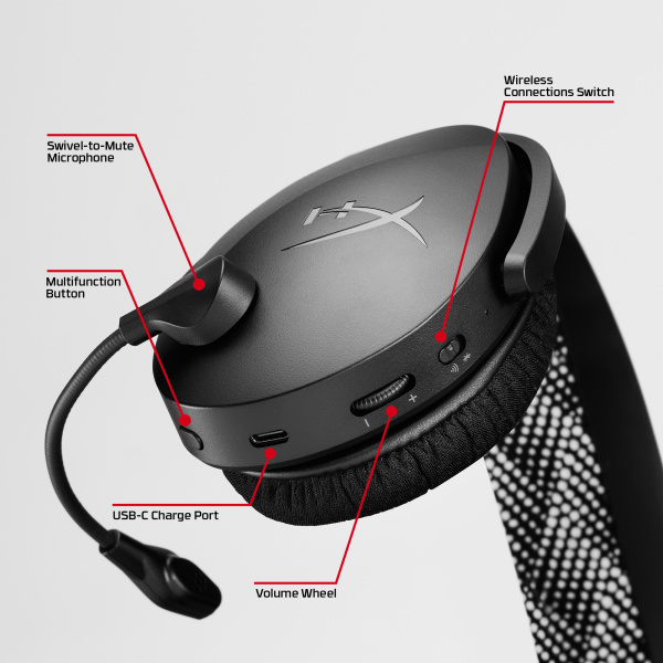HyperX Cloud Jet Dual Wireless Gaming Headset,  modrá9