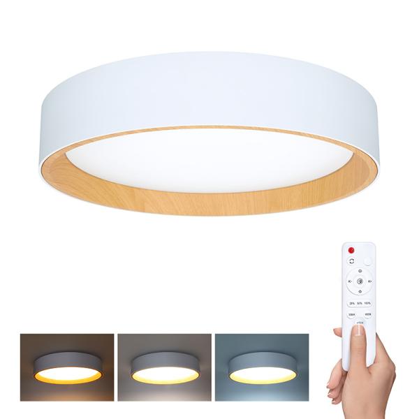 Solight LED osvětlení s dálkovým ovladačem Larios White,  48W,  3360lm,  39cm,  změna chromatičnosti,  stmívatelné