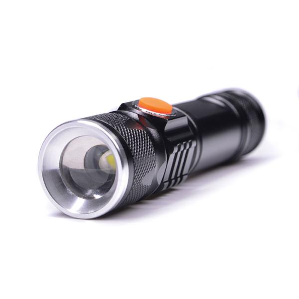 Solight LED nabíjecí kapesní svítilna,  200lm,  3W,  zoom,  Li-Ion3