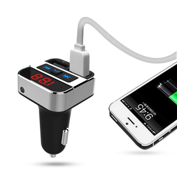 Solight FM transmitter s bluetooth připojením do auta, 2x USB + handsfree2