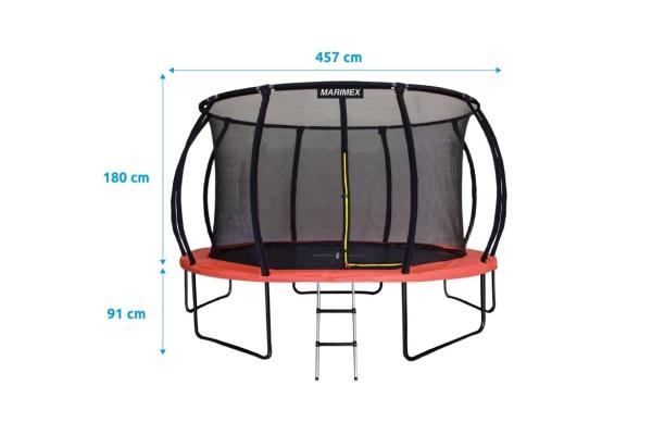 Marimex Premium trampolína 457 cm + vnitřní ochranná síť + schůdky ZDARMA1