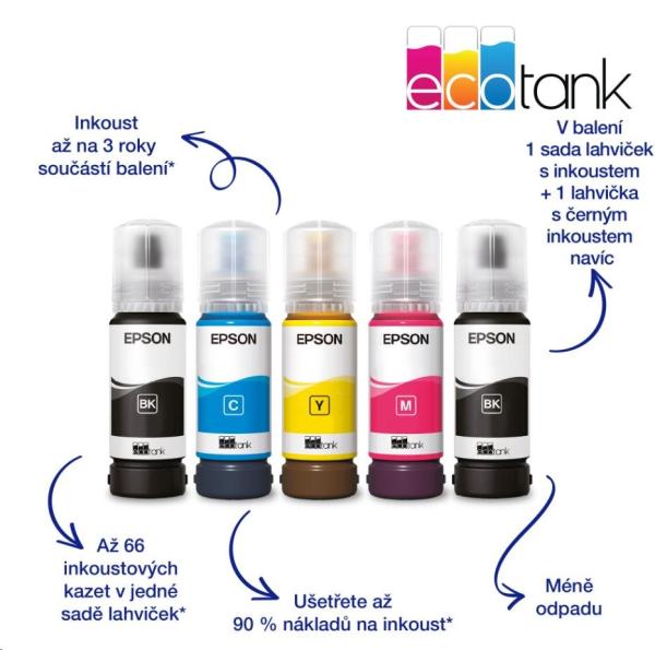 BAZAR - EPSON tiskárna ink EcoTank L3270,  5760x1440dpi,  A4,  33ppm,  USB,  Wi-Fi,  sken - Poškozený obal (Komplet)5