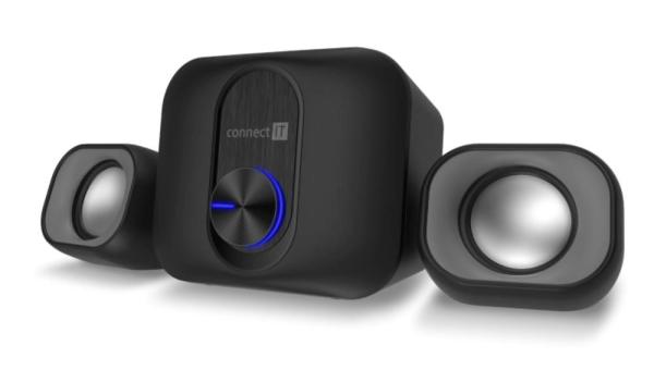 CONNECT IT Reproduktory Rumble PRO PC,  2.1,  USB,  3, 5mm,  černá