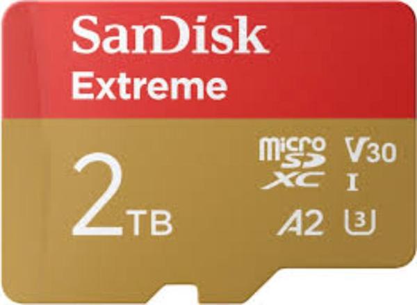 SanDisk micro SDXC karta 2TB Extreme (240 MB/ s A2 UHS-I U3 V30) + adaptér