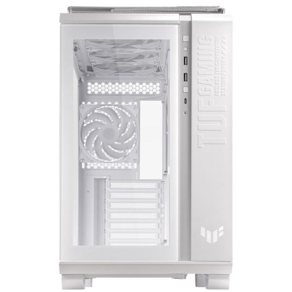 BAZAR - ASUS case TUF GAMING GT502 PLUS,  Mid Tower,  průhledná bočnice,  4x 120mm ARGB Fan,  bílá - Poškozený obal (Komplet2