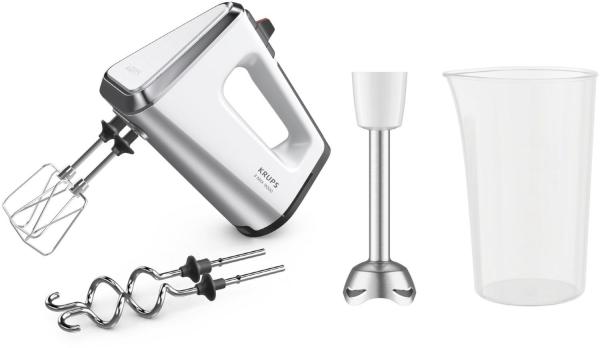 Krups GN9121 3 Mix 9000 Deluxe ruční mixér,  750 W,  Turbo,  s příslušenstvím,  bílá