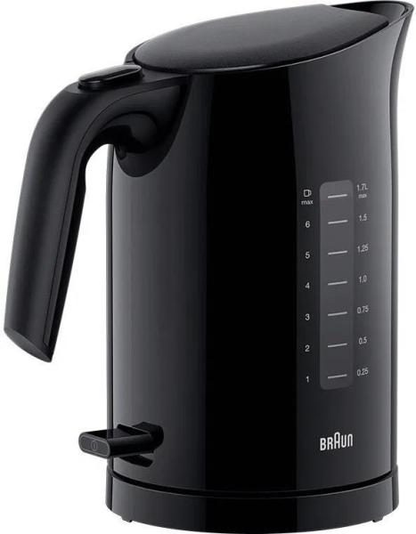 Braun WK 3100 BK PurEase rychlovarná konvice,  2200 W,  otočná základna,  1.7 l,  automatické vypnutí,  černá1